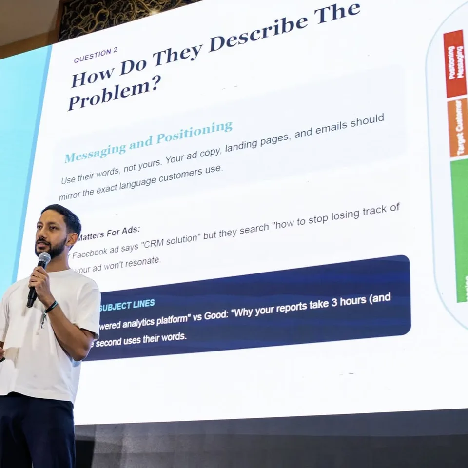 Daniel Johnson speaking at Nomad Summit